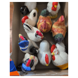 Hen Salt Pepper Shakers and Figurines