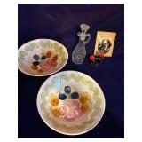 2 Serving Bowls, Cruet and Misc.