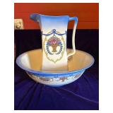 New Hall Hanley England Wash Bowl and Pitcher