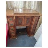 Vintage Sewing Machine Table- No Machine
