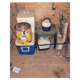 Salvage Lot Bring Boxes Coolers, Lawn Chair, Window Regulator