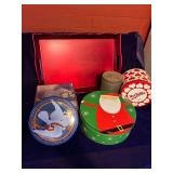 Red Tray and Misc. Tins