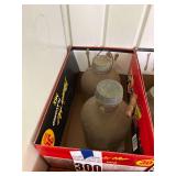 2 Vintage Jars with Lids- 1 is Speas Vinegar