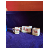 Vintage Ceramic Rooster-Themed Tableware