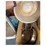 Skillets and Metal Bowls