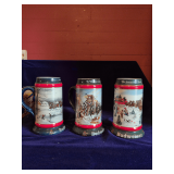 3 Budweiser Steins