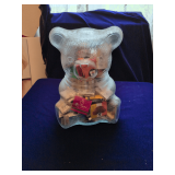 Large Glass Cookie Jar filled with Matches