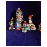 Glass Penguin Ornaments