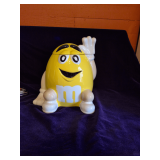 Vintage Ceramic Cookie Jar featuring the Yellow M&M