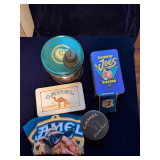 Assorted Tins Joe Camel, Brass Bell