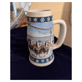 Vintage 1995 Budweiser Holiday Stein Titled "Lighting the Way Home".
