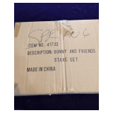 Bunny and Friends Stake Set Unopened