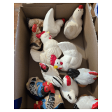 Rooster and Hen Salt Pepper Shakers and Figurines