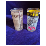 Derby Glasses from 1974 and 1975