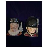 Staffordshire Character Jugs- 1 Has a Repair