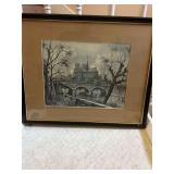 Framed Bridge Print 21x17.5