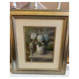 Framed Hydrangea Print 15x18