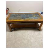 Tile Topped Coffee Table 49”x27”x19”