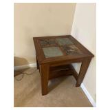 Tile Topped End Table 26”Square x 25”