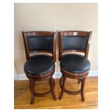 2 Counter Height  Swivel Bar Stools