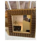 Gold Framed Mirror 13.5” Square