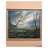 Framed Oil Painting “The Dell” by Epping Fore 38”x33”