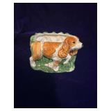 Ceramic Spaniel Planter