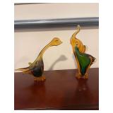 Amber and Green Flying Duck and Elephant ( Duck Has Broken Bill)