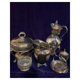 Silver Pitcher, Coffee Carafe, Warmer w/o Dish and more