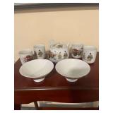 Traditional Japanese Kutani Porcelain Tea Set