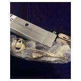 silver Ladle and Cake Tongs