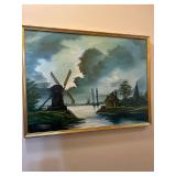 Framed Oil Painting by Worzack 1973, 35”x27”