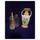 Lily of the Valley Urn and 2 Scent Jars