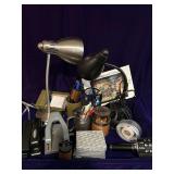 Office Supplies, 2 Lamps, Pens,Business Card Holder, Stapler, Money Clip,Plus More