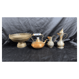 Vintage kettle and ewers.