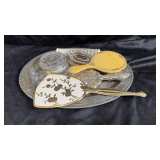 Vintage vanity items.