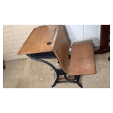 Antique school desk.
