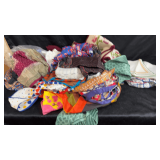 A variety of scarves