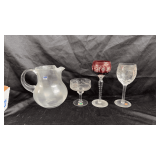 Vintage crystal glassware.