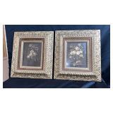 Antique frames with prints