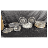 Vintage clear plates