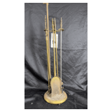Antique fireplace tool set.