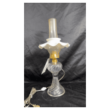 Vintage hurricane lamp.