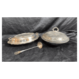 Silver plated service pieces