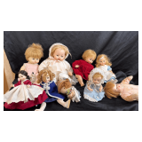 Vintage porcelain dolls