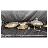 Silver plated service pieces