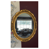 Vintage gilded mirror.