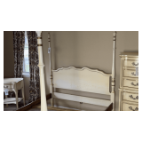 Vintage wooden bed frame. Vintage wooden bed frame.