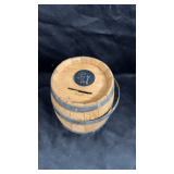 Vintage Barrel coin bank.