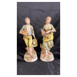 Pair of vintage porcelain figures